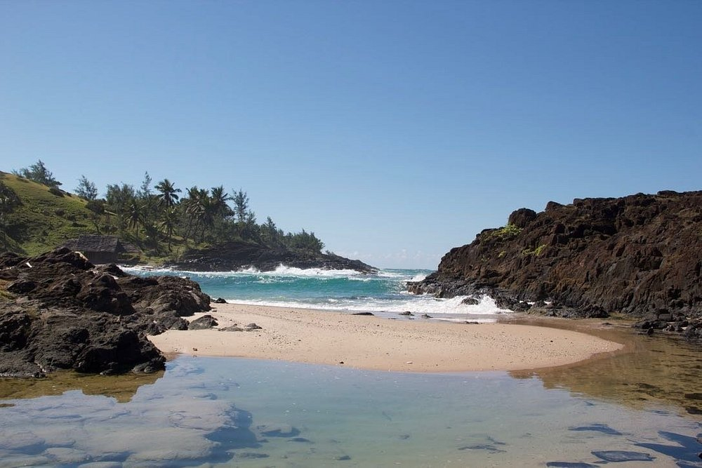 Tidal natural pools on the wild east coast