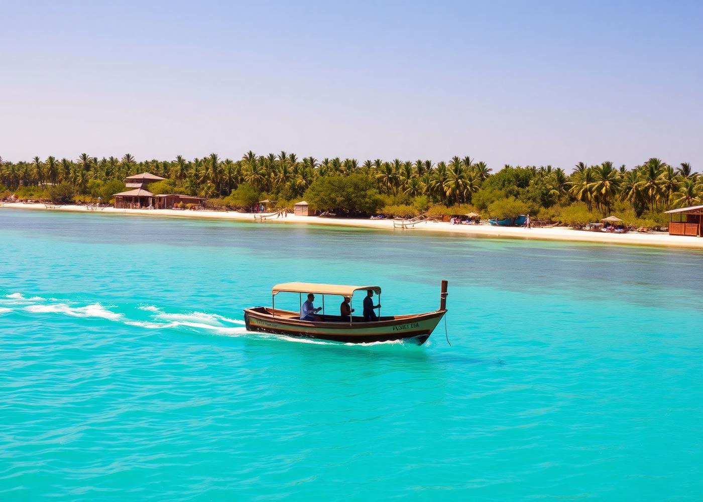Water Taxi Across the Lagoon