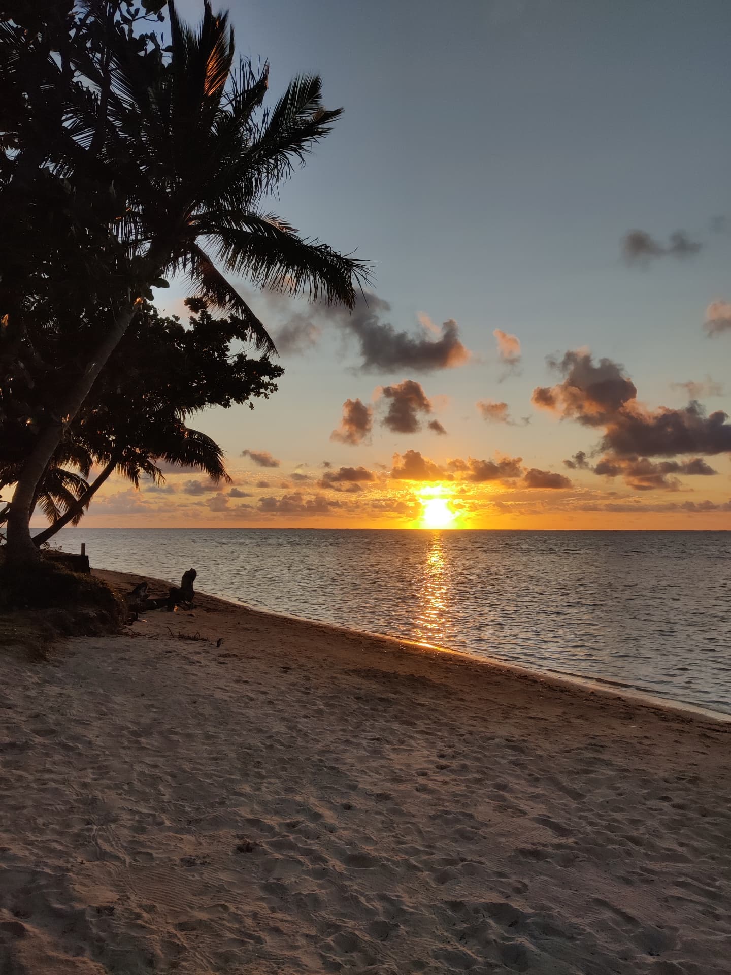 Sunrise over the lagoon